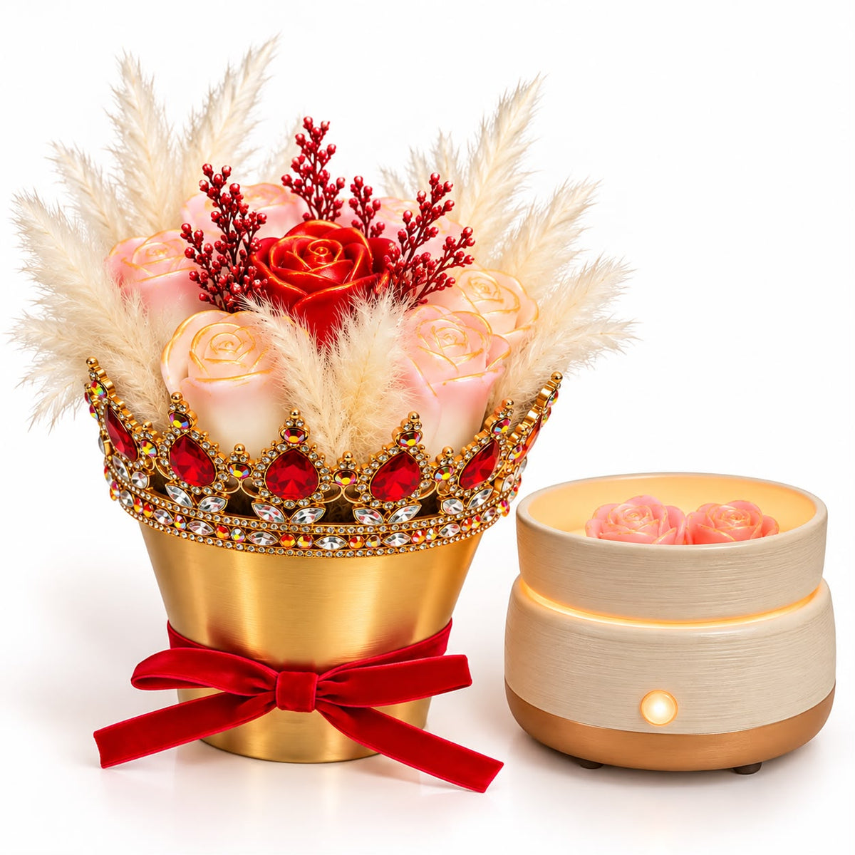 Royal Crown Wax Melt Bouquet & Candle Warmer